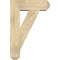 Ekena Millwork Traditional Craftsman Rough Sawn Bracket w/ Offset Brace, Douglas Fir, 8"W x 24"D x 36"H BKT0806X24X36TRA04RDF - alternate 3